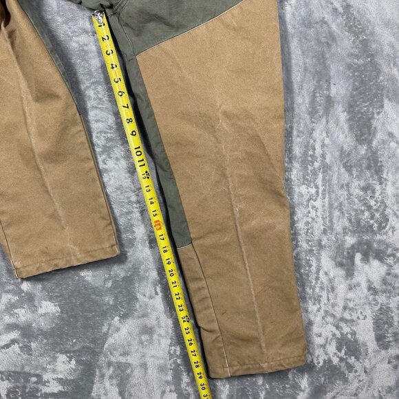 Two-Tone Olive & Tan Mens Pants By Rattlers Brand Cotton Blend 34x31(33x31) USA - Picture 4 of 10